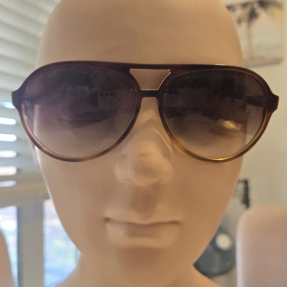 Coach Plum Tortoise Aviator Sunglasses